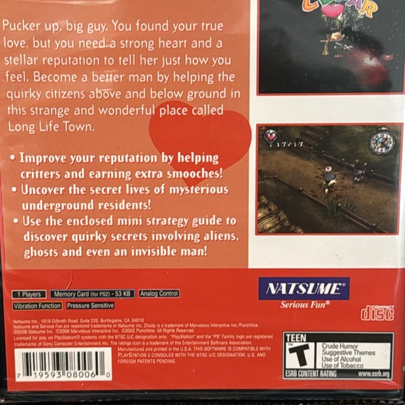 Chulip ❤️ PlayStation2 video game Unopened excellent condition, sealed, Chu❤️lip - Picture 4 of 6